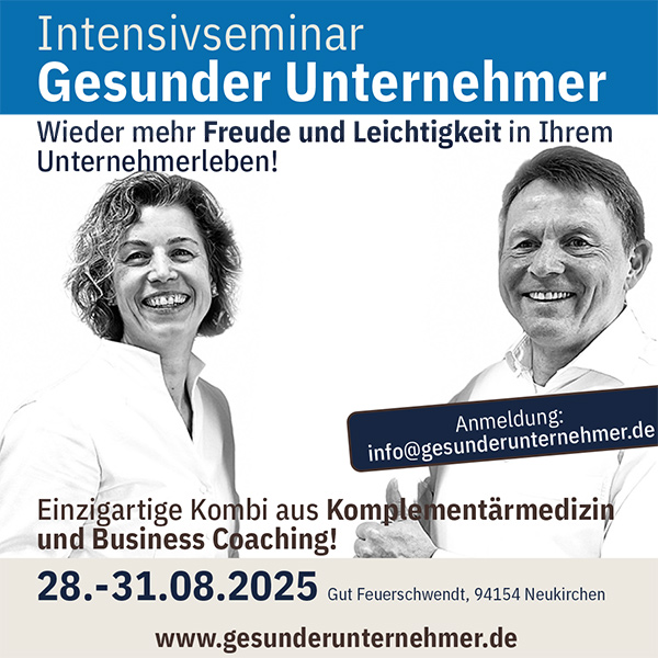 Intensivseminar Gesunder Unternehmer: Social Media Beitrag square